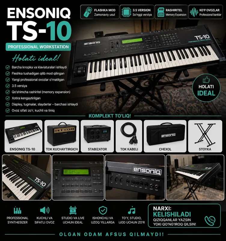 Ensoniq TS-10 Professional Synthesizer