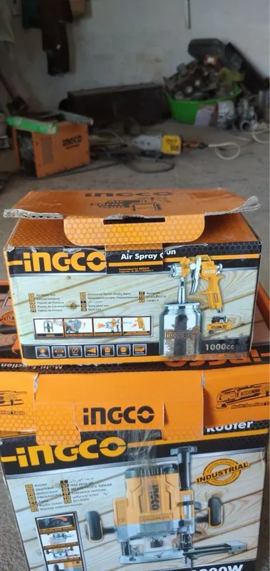 Пневматический краскопульт INGCO ASG3101 с нижним бачком. 3