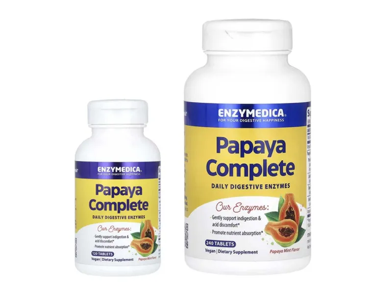 Enzymedica Papaya Complete папайя и мята 120 и 240 таблеток Enzymedica Papaya Complete папайя и мята 120 и 240 таблеток