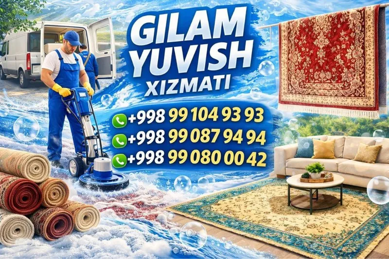 Gilam yuvish-Стирка Ковров-Гилам Ювиш 3