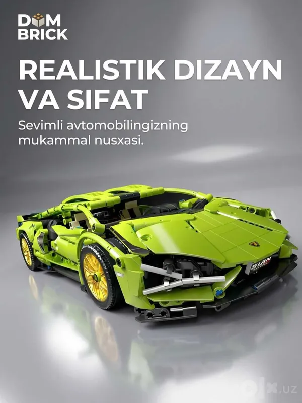 Konstruktor avtomobillar to'plami DOM BRICKS sport karlar 2 Konstruktor avtomobillar to'plami DOM BRICKS sport karlar 2