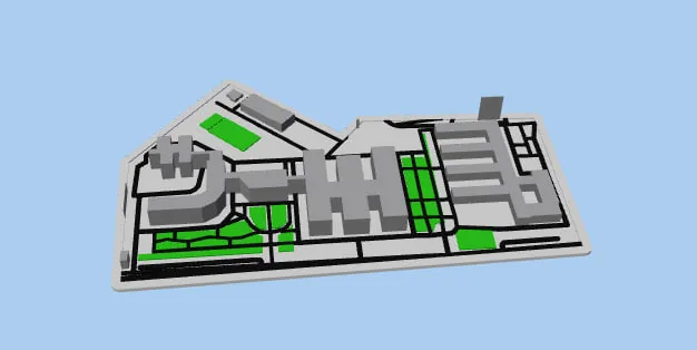 3D карта города / 3D shahar maketi — фото 1