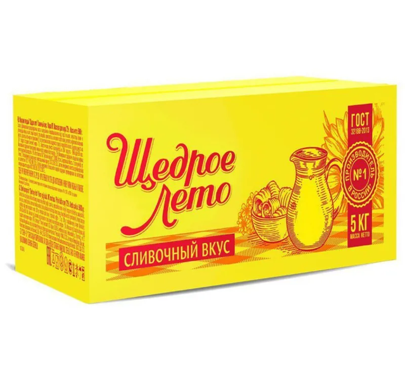 Shedroe Leto 5kg margarin – Original – Narx qat’iy