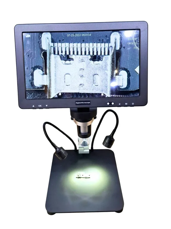 Цифровой микроскоп HF Tools F-12D 10.1" IPS для ремонта телефонов и пл — фото 1