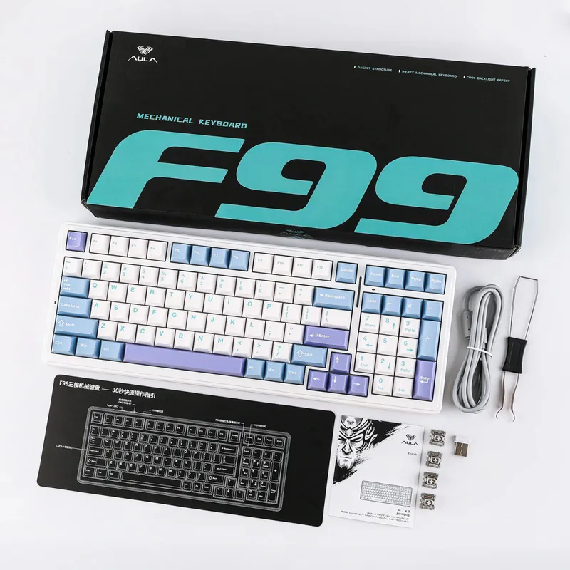 AULA F99 mexanik klaviatura