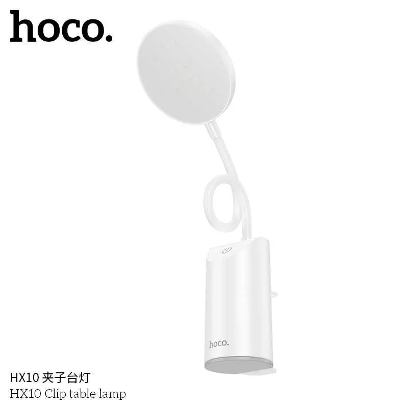 Hoco HX10 Беспроводная настольная лампа с зажимом для защиты зрения — фото 4
