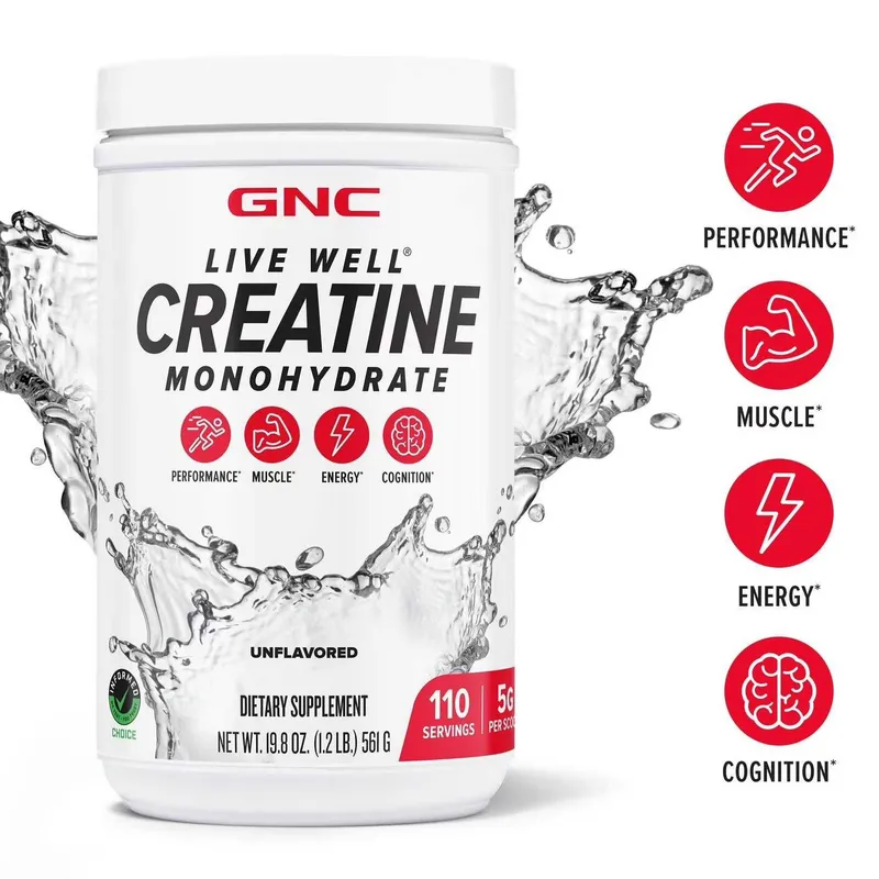Креатин Моногидрат 561гр 110 порций GNC Live Well Creatine Monohydrate — фото 1
