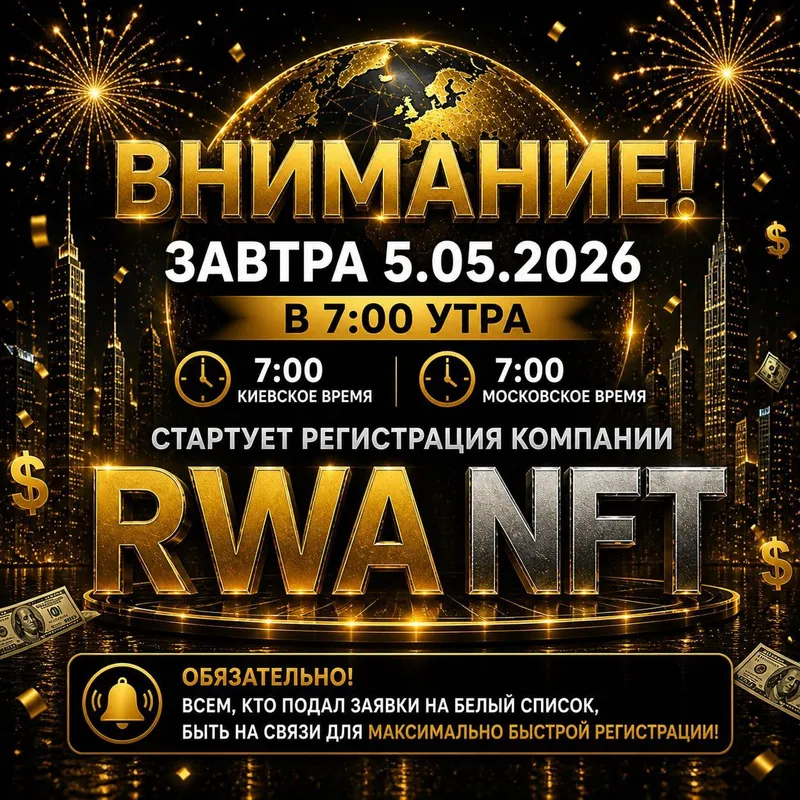 Новый проект RWA NFT где можно не плохо заработать, строить команды