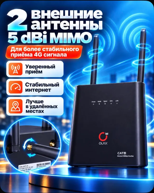 SIM-kartali WiFi router OLAX AX9 PRO 3