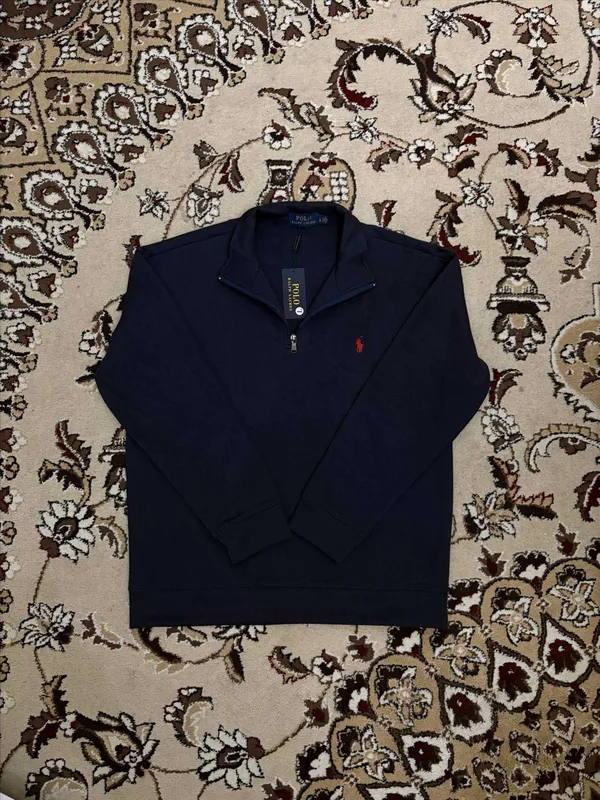 Polo полузамок синий цвет