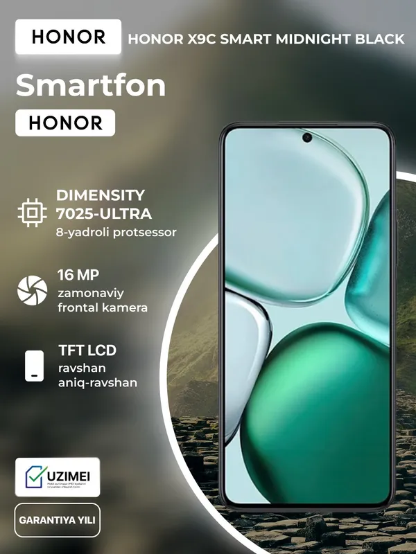 Смартфон HONOR X9C SMART 8/256GB Midnight Black (Dual SIM), рюкзак в подарок 7