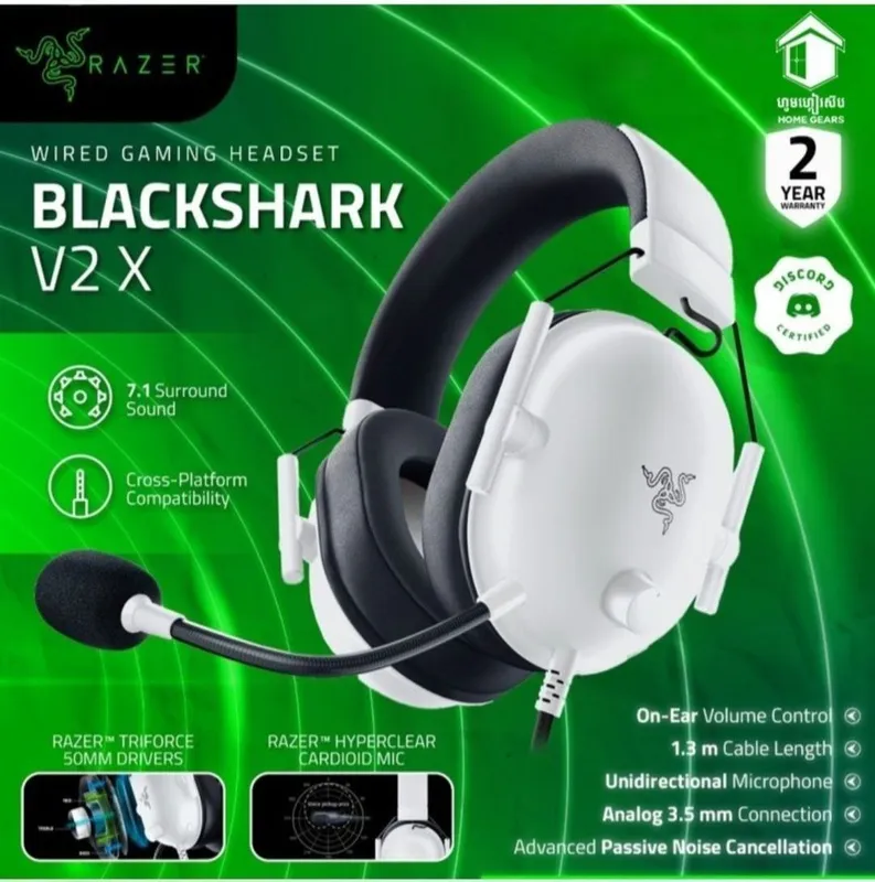 Razer Blackshark v2 x Оригинал Проводные Игровые Наушники — фото 3