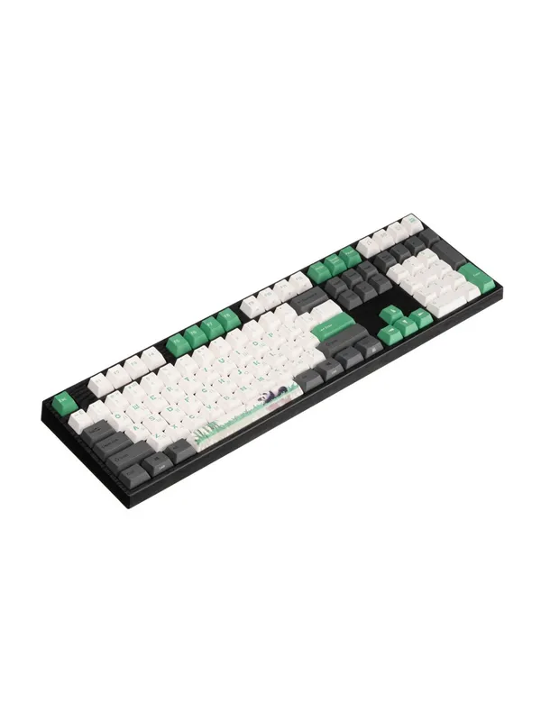 Механическая клавиатура Varmilo VEM108 Panda EC V2 Rose, 108 клавиш, USB 2.0, EN/RU, белая подсветка — фото 2