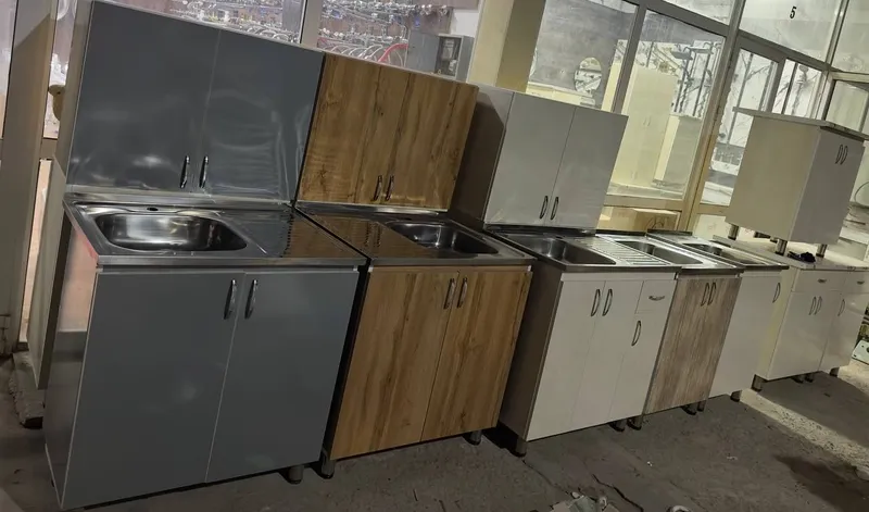 Кухня мойка рабочий стол антерсол, oshxona moyka tumba antersol kuxony — фото 4