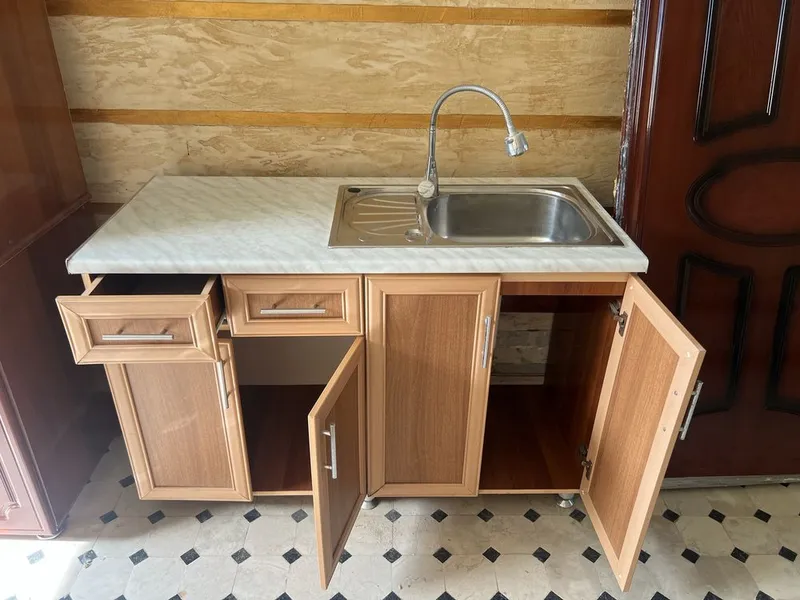 напольный модуль с мойкой + дополнительный рабочий модуль — фото 2