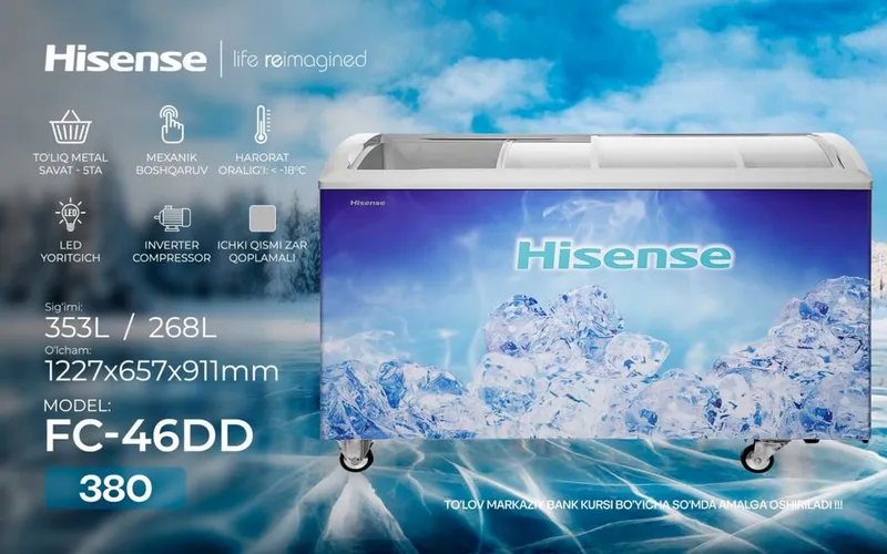 Морозильный ларь Hisense FC-46DD — фото 1