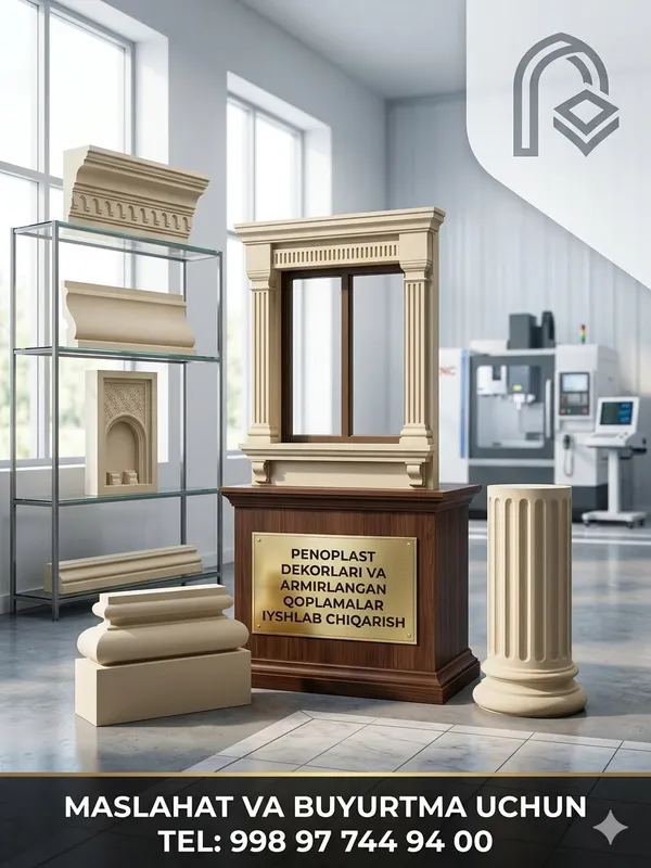 Penoplast decor fasad uchun