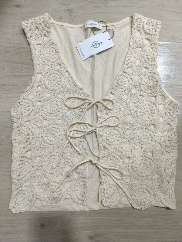 Ажурная майка от Stradivarius — фото 1