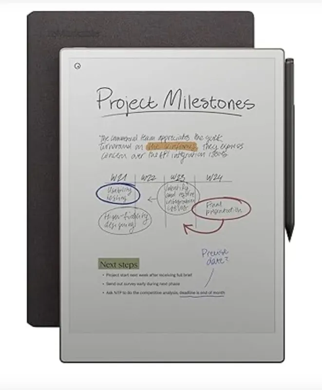 reMarkable Paper Pro + Marker Plus + Book Folio (Mosaic Weave)