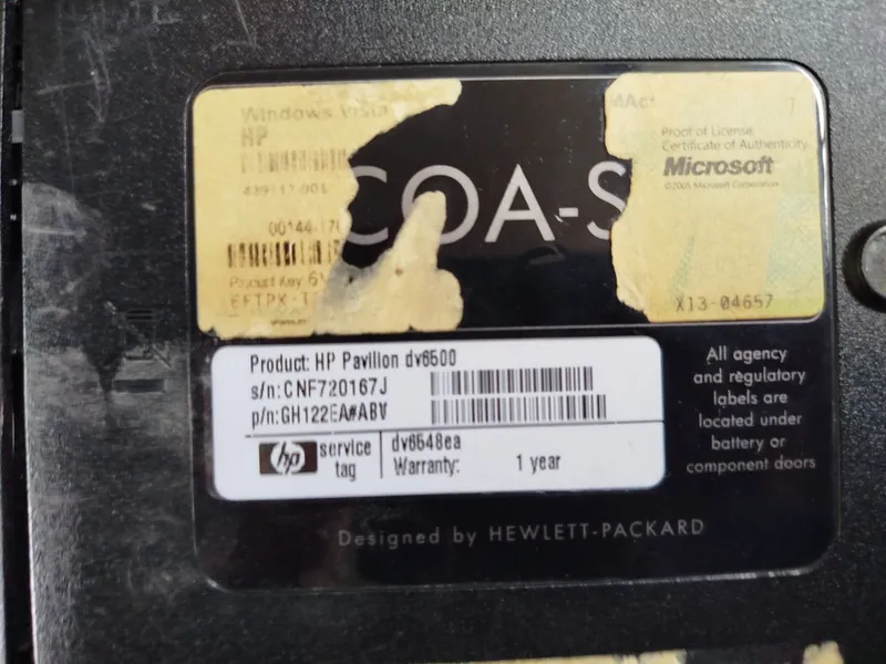 hp pavilion dv6500 zapchastga — фото 3
