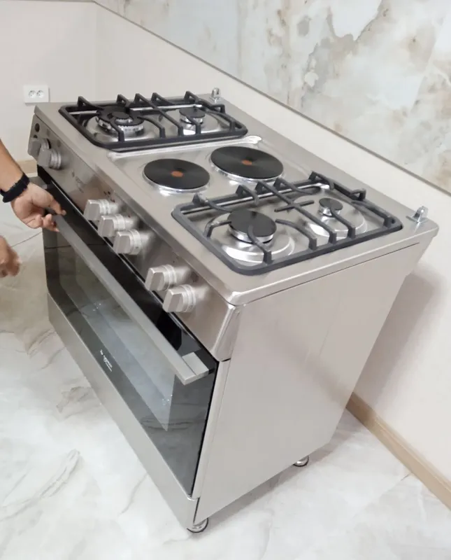 Комбинированная плита Gefest (90×60) INOX model: GF1042IX Доставка — фото 4