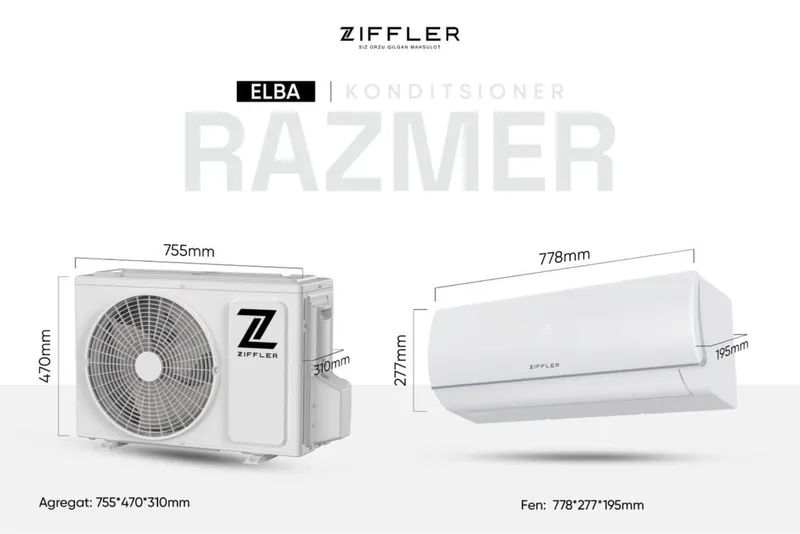 Кондиционер ZIFFLER 12 INVERTER Рассрочка — фото 4