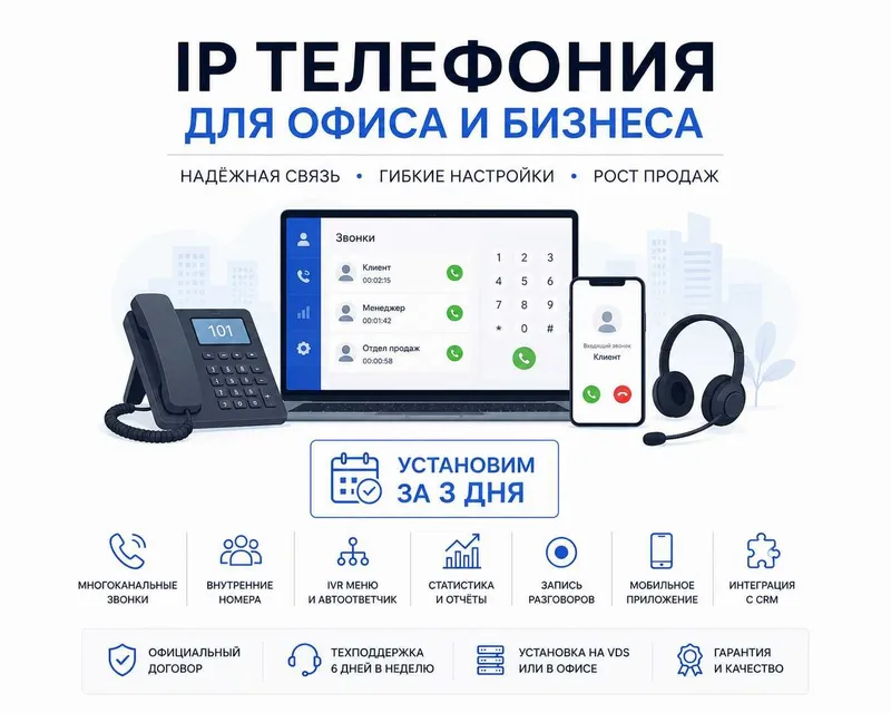 Установка и настройка Asterisk FreePBX для бизнеса