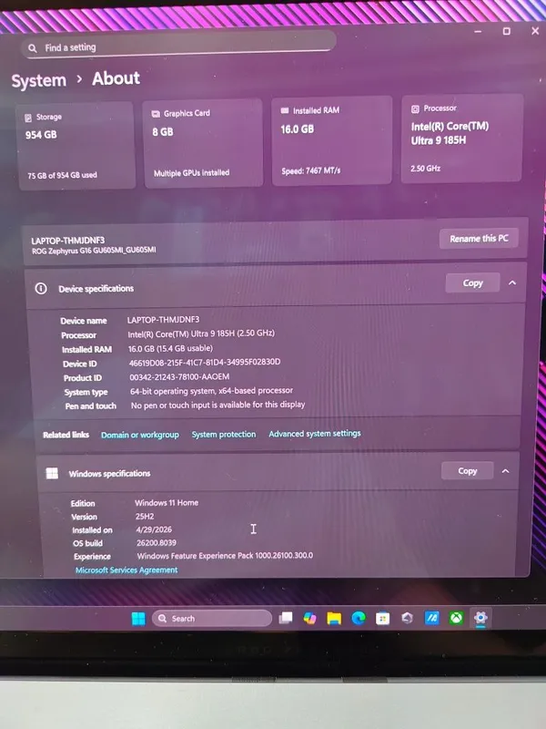 Asus RoG Zephyrus G16 — фото 3