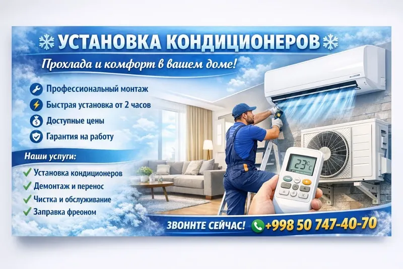 Установка кондиционеров и ремонт
