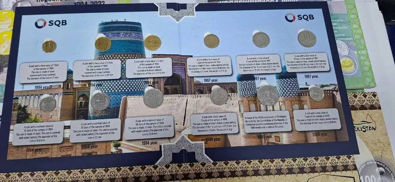 Премиальный подарок из Узбекистана — набор монет 1994–2022 — фото 6 Премиальный подарок из Узбекистана — набор монет 1994–2022 — фото 6