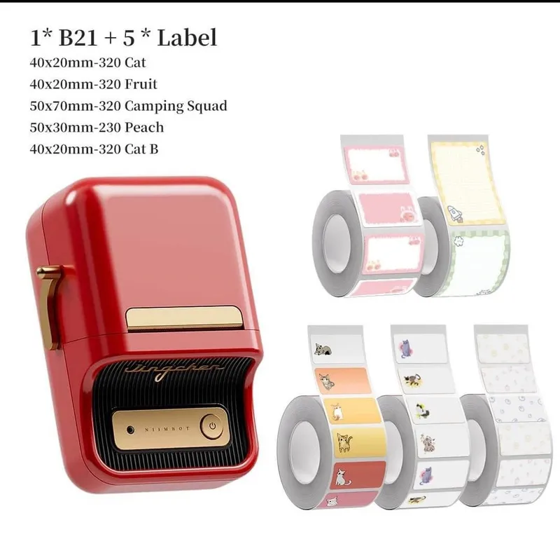 Niimbot B21S original printer, Bluetooth orqali ishlaydi. — фото 1