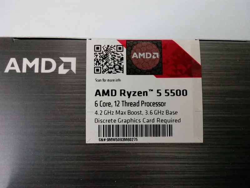 Комплект материнская плата+ процессор AMD Ryzen 5 5500 — фото 6