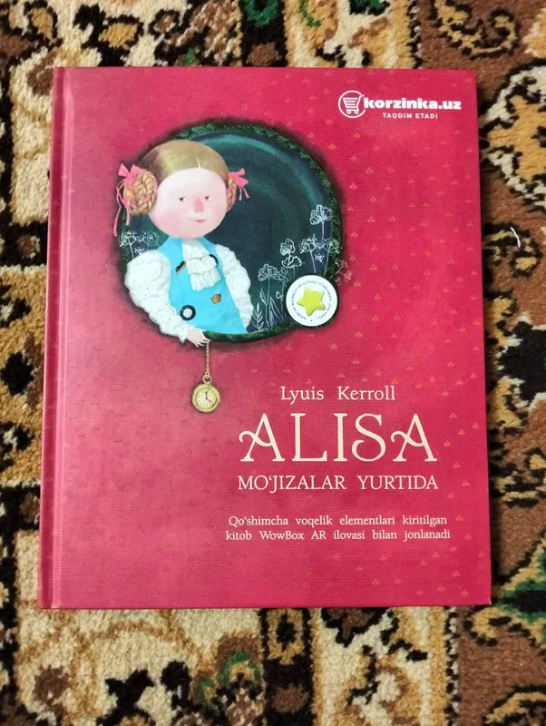 Kitob "Alisa mo'jizalar yurtida" Lyuis Kerroll