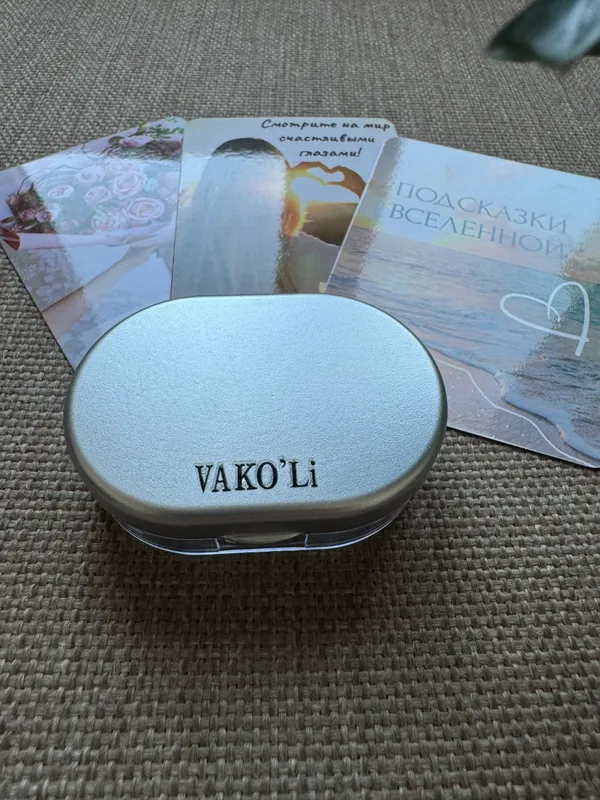 Контейнер "VAKÓLi" стальной цвет для конт-ых линз — фото 1