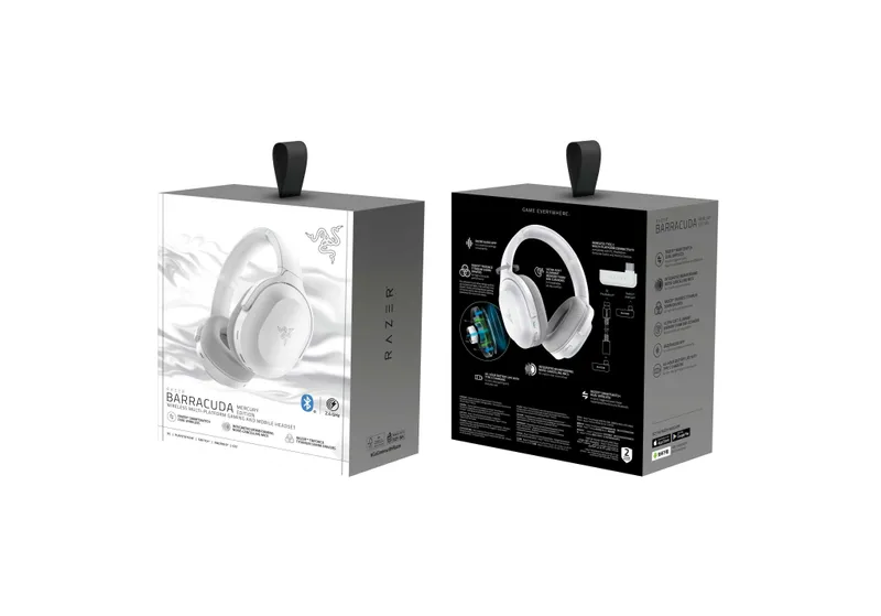 } Наушники игровые беспроводные Razer Headset Barracuda X2022 Mercury 1 } Наушники игровые беспроводные Razer Headset Barracuda X2022 Mercury 1