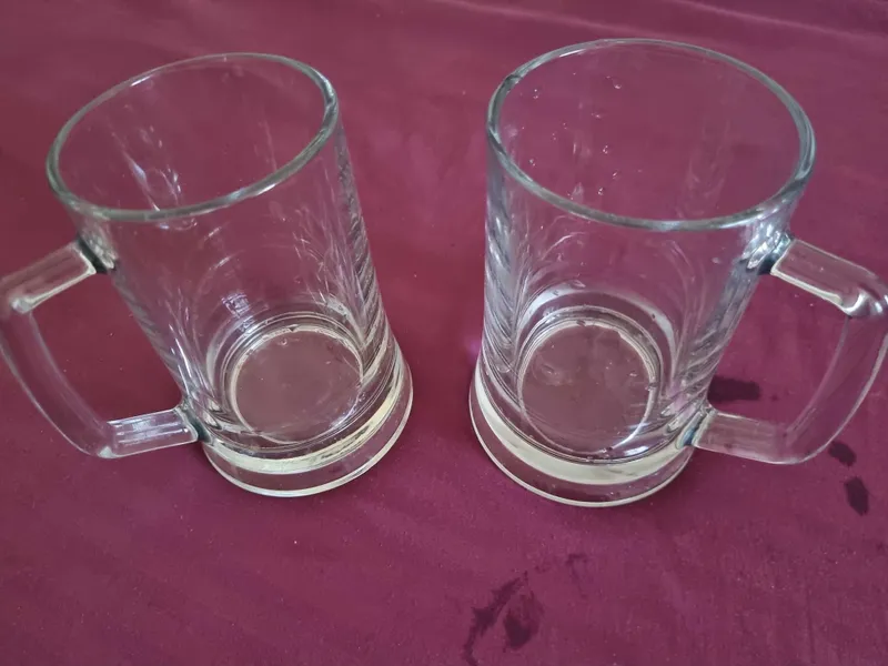 Set of 2 Premium 660ml Glass Mugs – For Beer or Milkshakes — фото 1
