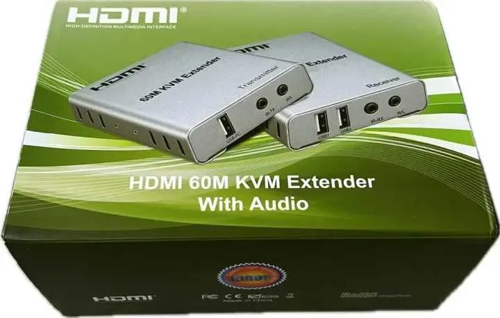 HDMI KVM Extender 60M с аудио 3 HDMI KVM Extender 60M с аудио 3