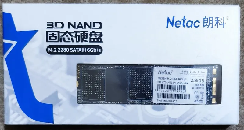 SSD 256gb Netac. SSD 256gb Netac.