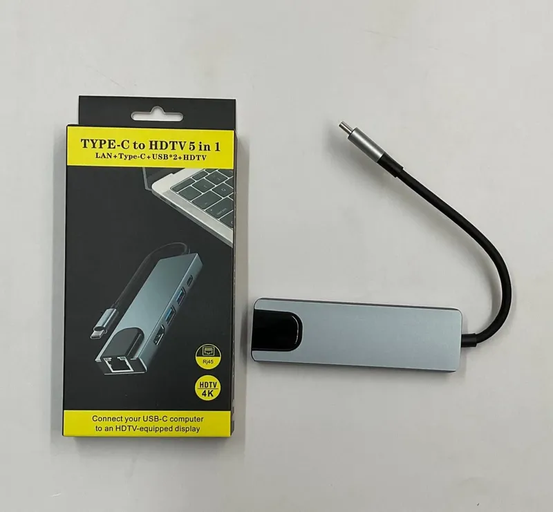 5x1 USB Type-C адаптер-концентратор 5x1 USB Type-C адаптер-концентратор