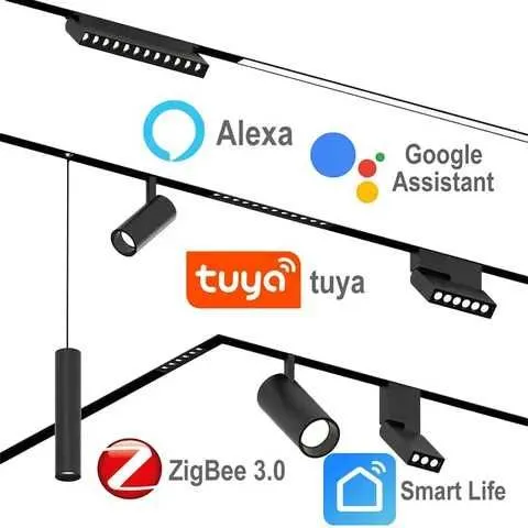 Умное трековое освещение Zigbee 48V / Magnitli smart chiroqlar Tuya — фото 5