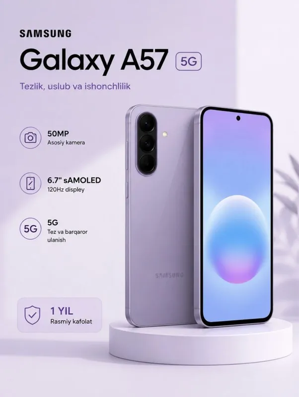 Samsung A57 5G 8/128 гарантия 12 месяцев Samsung A57 5G 8/128 гарантия 12 месяцев