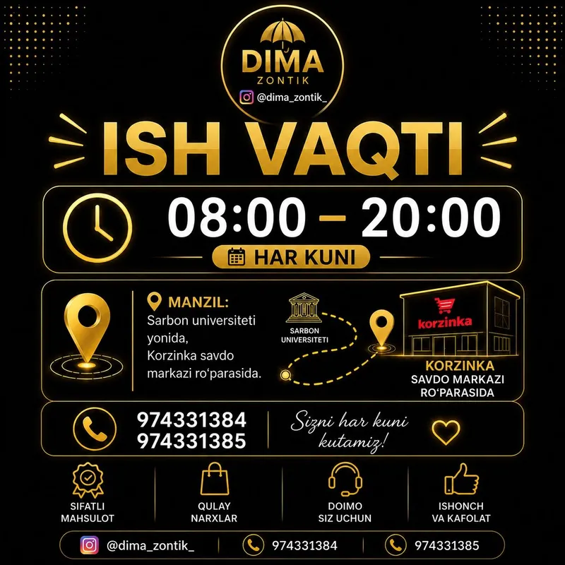 Dima zontik Quyoshning kuchli 7 Dima zontik Quyoshning kuchli 7