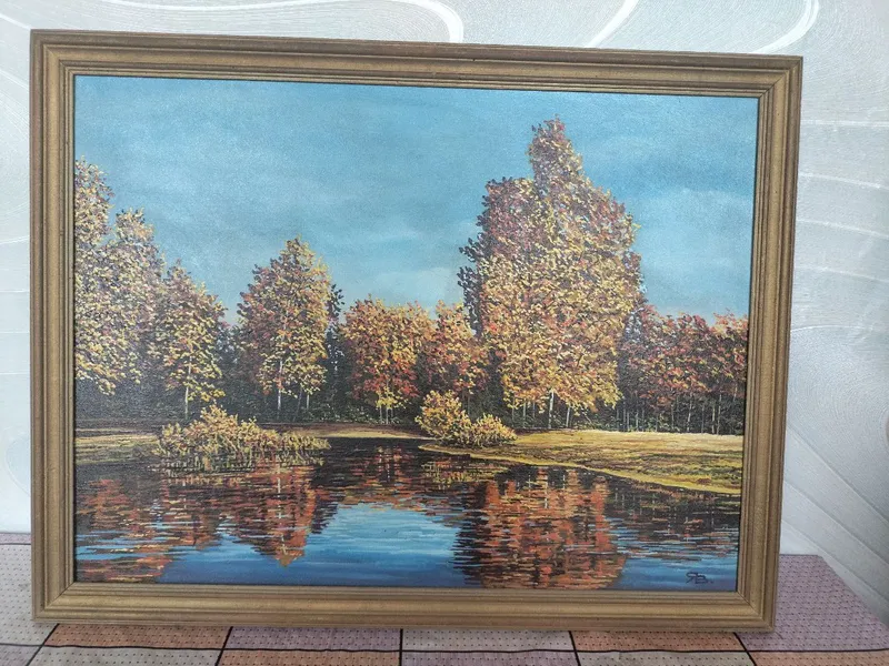 60x45 o‘lchamdagi moybo‘yoq rasm, qo‘lda ishlangan, ramkada. A’lo holatda. O‘lcham 2 60x45 o‘lchamdagi moybo‘yoq rasm, qo‘lda ishlangan, ramkada. A’lo holatda. O‘lcham 2