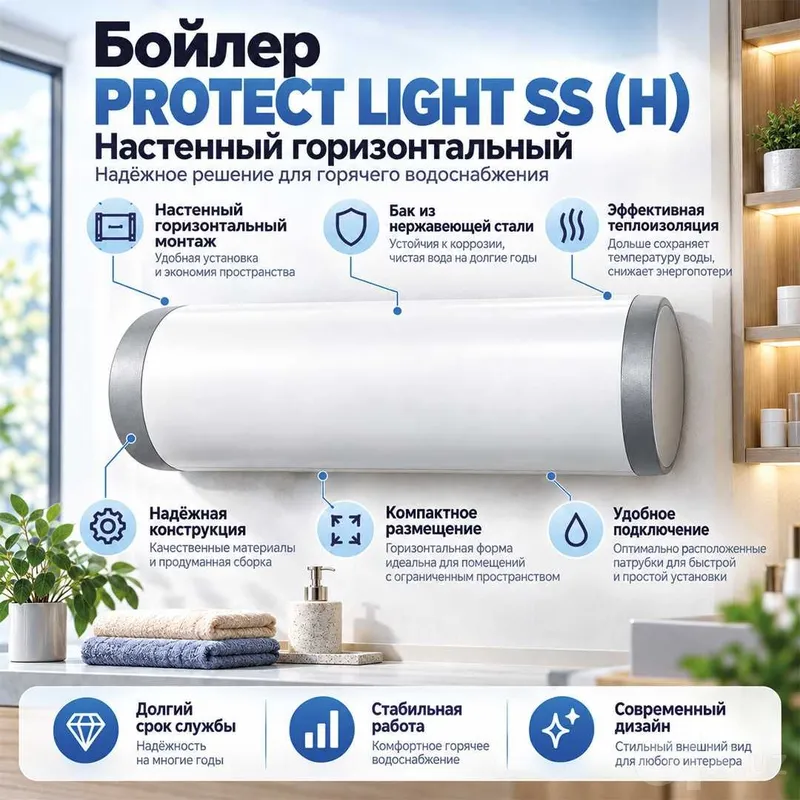 Бойлеры косвенного нагрева PROTECT LIGHT SS (H) 1 Бойлеры косвенного нагрева PROTECT LIGHT SS (H) 1