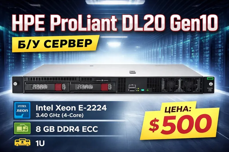 HPE ProLiant DL20 Gen10 serveri HPE ProLiant DL20 Gen10 serveri