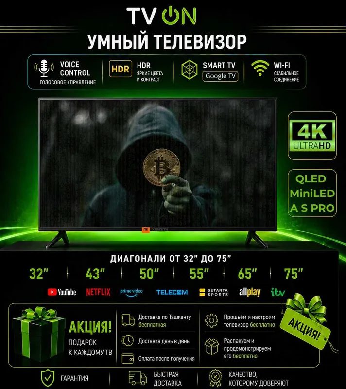 Televizor Xiaomi smart 32-75 QLED Mini LED A S Pro 60-120Hz