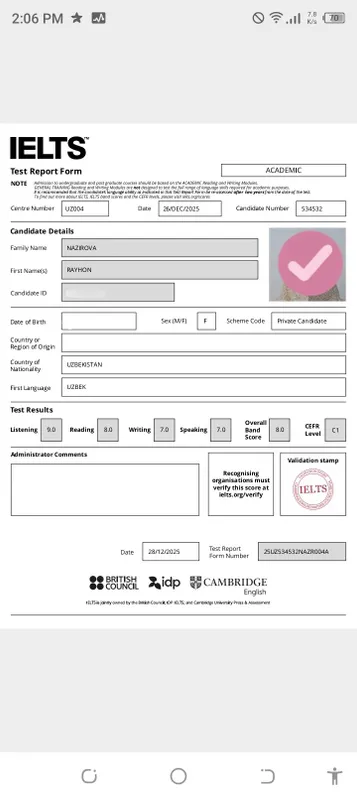 General English IELTS kurslari