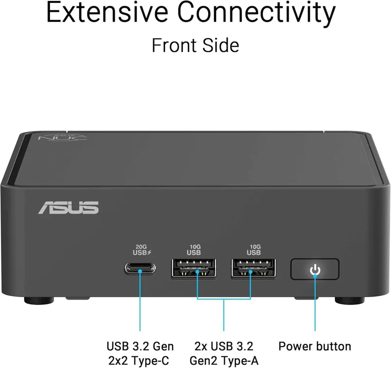 Мини Пк Mini Pc Asus Nuc 15 Pro Core 3 100U 16Gb DDR5 500Gb SSD — фото 3
