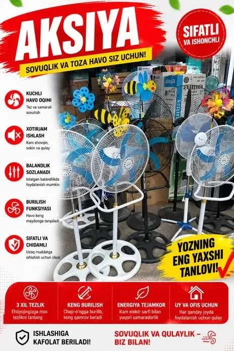 АКЦИЯ! Напольные вентиляторы — Оптом и в розницу / Доставка / Гарантия 2