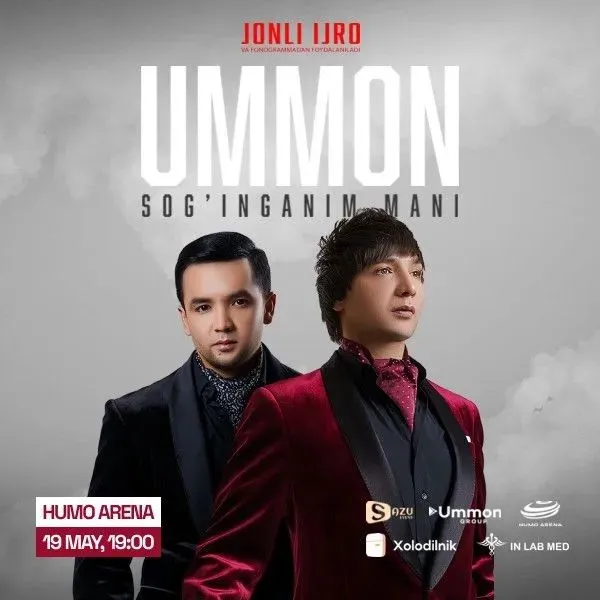 Ummon kansertiga biletlar bor